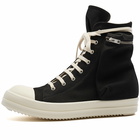 Rick Owens DRKSHDW Men's Cargo Sneakers in Black/Milk