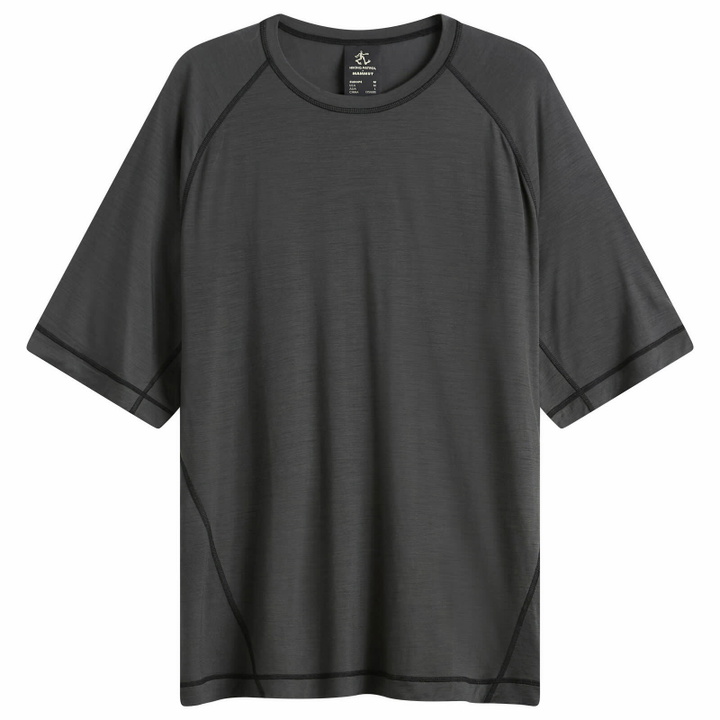 Photo: Hiking Patrol Men's x Mammut Tree Wool FL T-Shirt in Gabbro