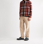 YMC - Curtis Checked Wool-Blend Shirt - Red