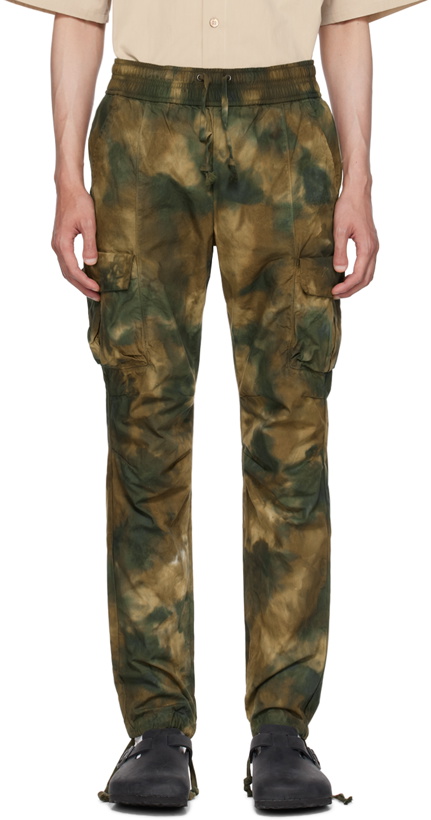 Photo: John Elliott Khaki Camouflage Cargo Pants