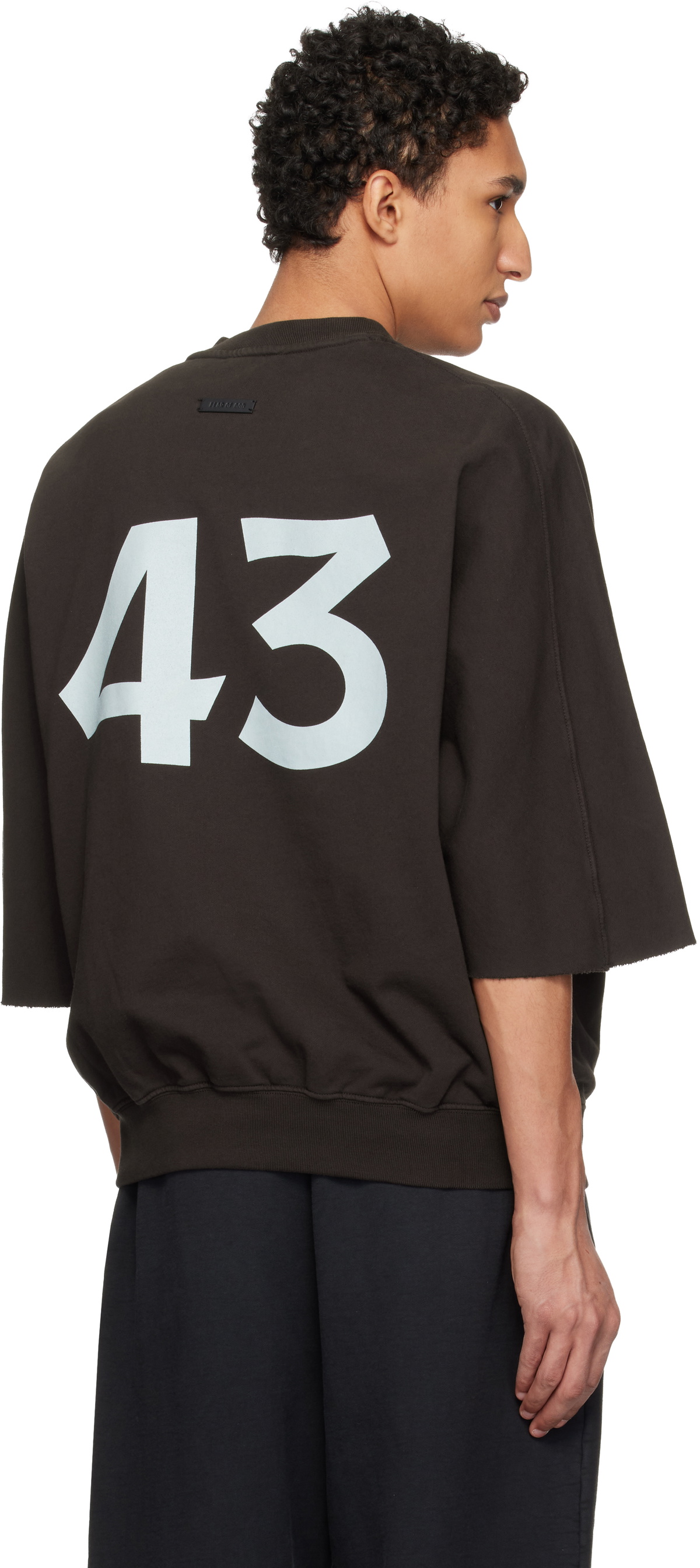 Fear of God Brown '43' Cut Sleeve Sweatshirt