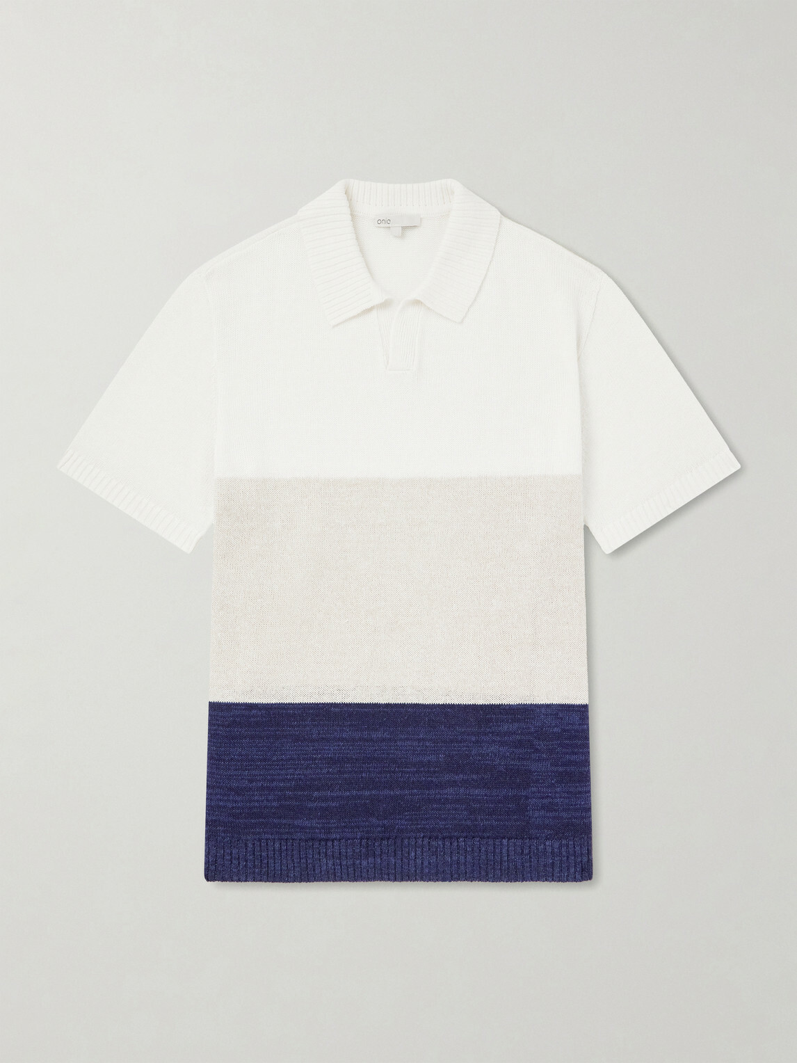 Onia - Linen, Silk and Cotton-Blend Polo Shirt - Neutrals