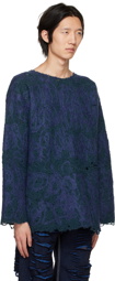 VITELLI Blue & Purple Doomboh Sweater