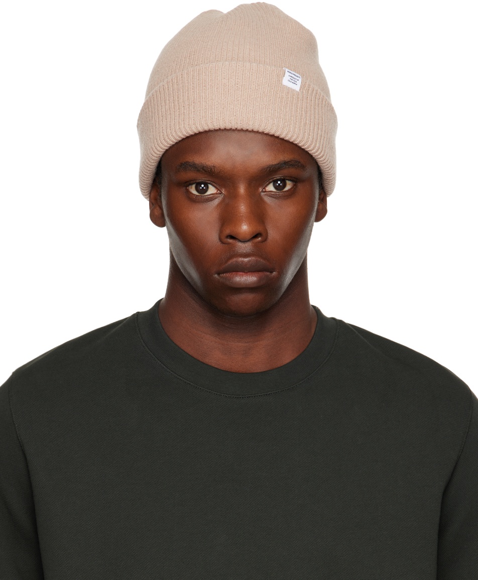 Photo: NORSE PROJECTS Beige Wool Beanie