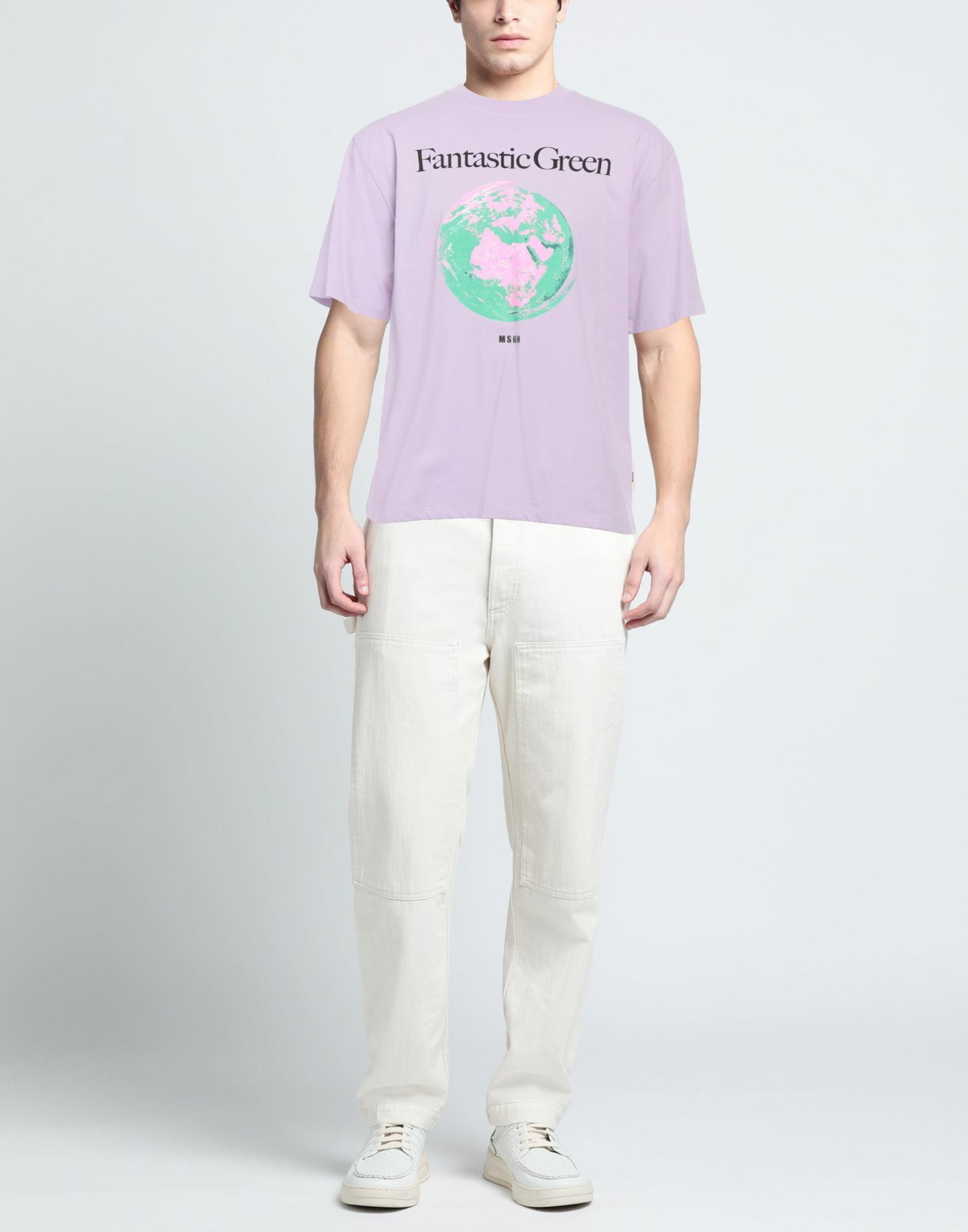 Msgm Mens T-shirt Mauve