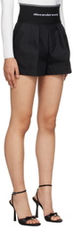 Alexander Wang Black Pleated Shorts