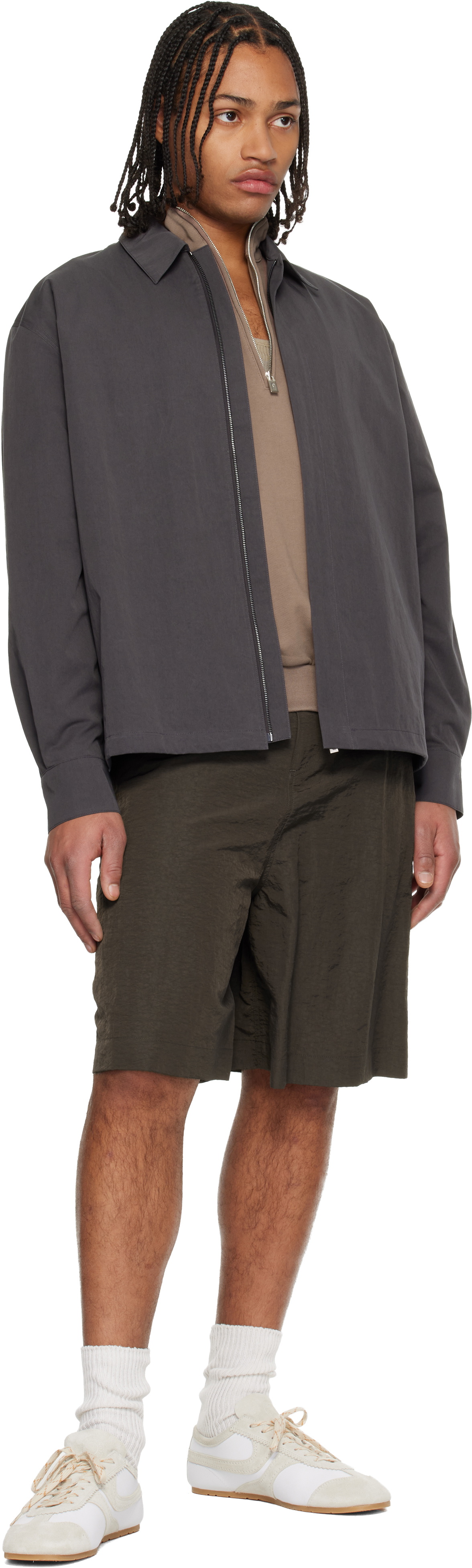 LE17SEPTEMBRE Brown Adjustable Bermuda Shorts