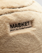Market Smiley Sherpa Basketball Pillow Beige - Mens - Home Deco