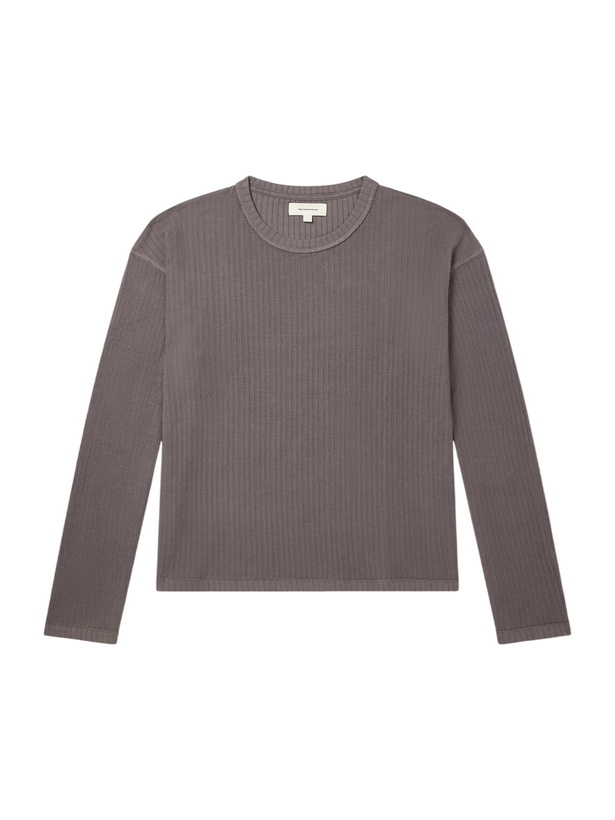 Photo: mfpen - Ribbed Organic Cotton Sweater - Gray
