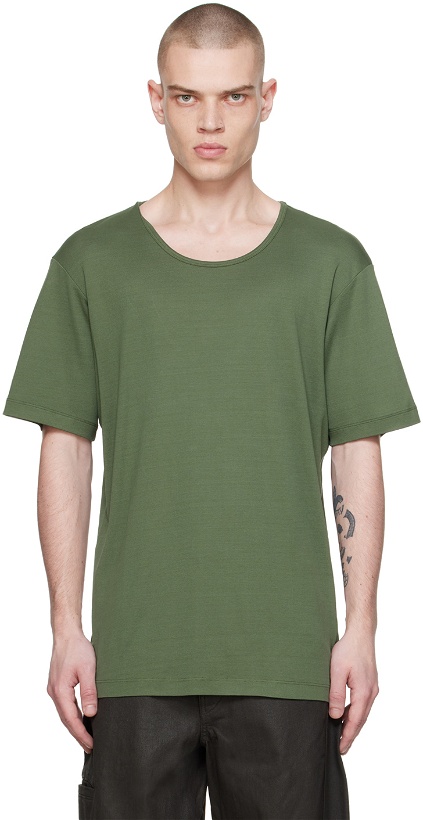 Photo: LEMAIRE Green Rib T-Shirt