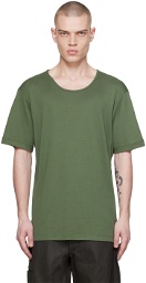 LEMAIRE Green Rib T-Shirt
