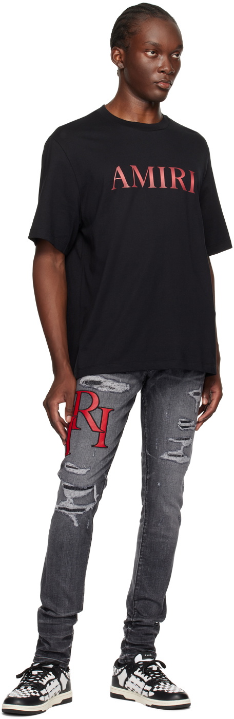 【大人気】AMIRI Core Gradient Tシャツ AMIRI: White 'Amiri' Core Gradient T-Shirt | SSENSE
