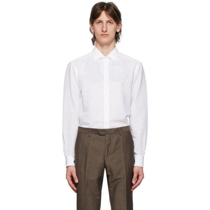 Photo: Ermenegildo Zegna White Plain Shirt