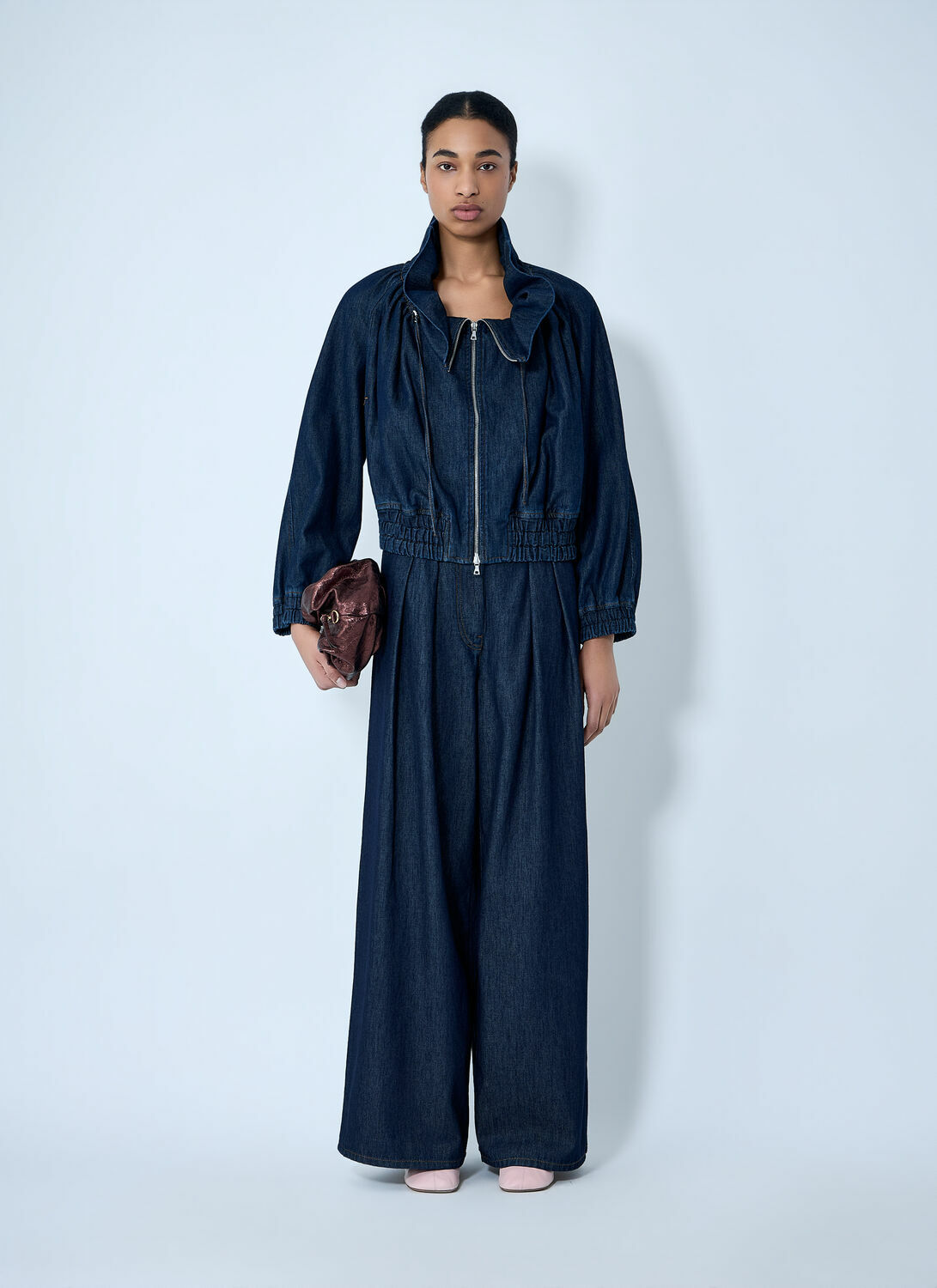 Dries Van Noten Denim Zip-Up Jacket