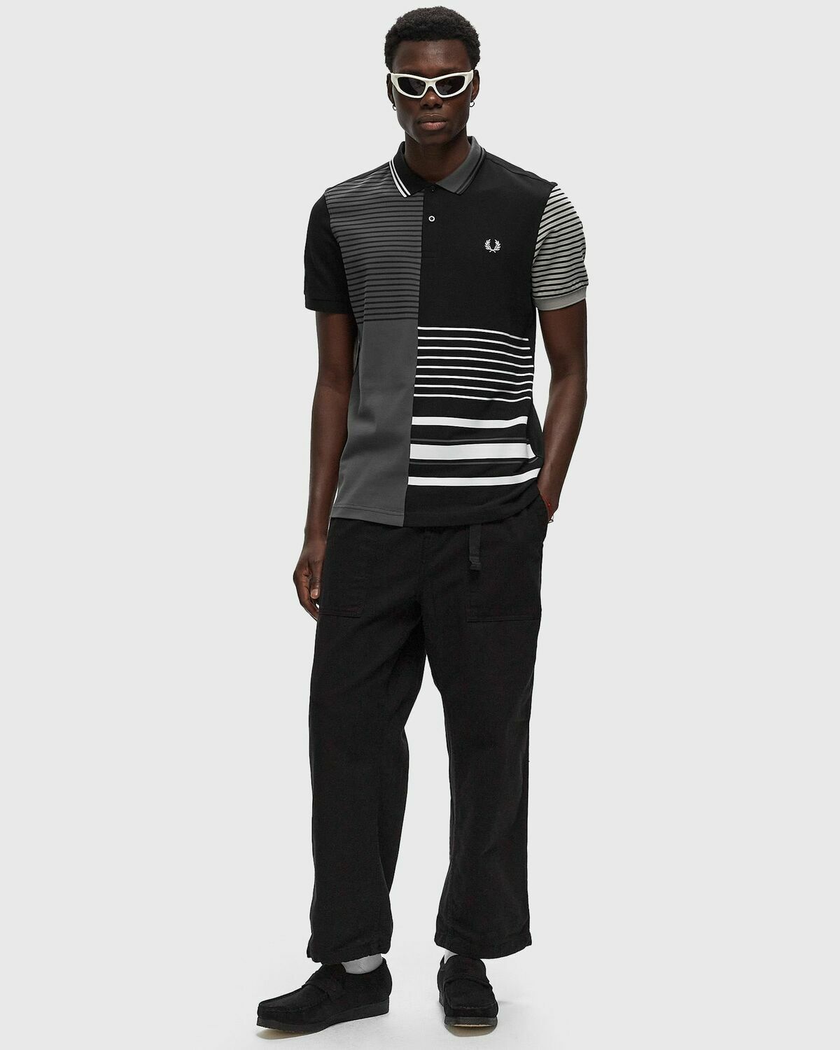 BEAMS x FRED PERRY Blank Canvas Black XL