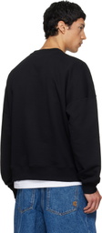 Balmain Black Printed Cotton Sweatshirt