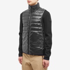 Moncler Men's Knitted Down Cardigan in Black