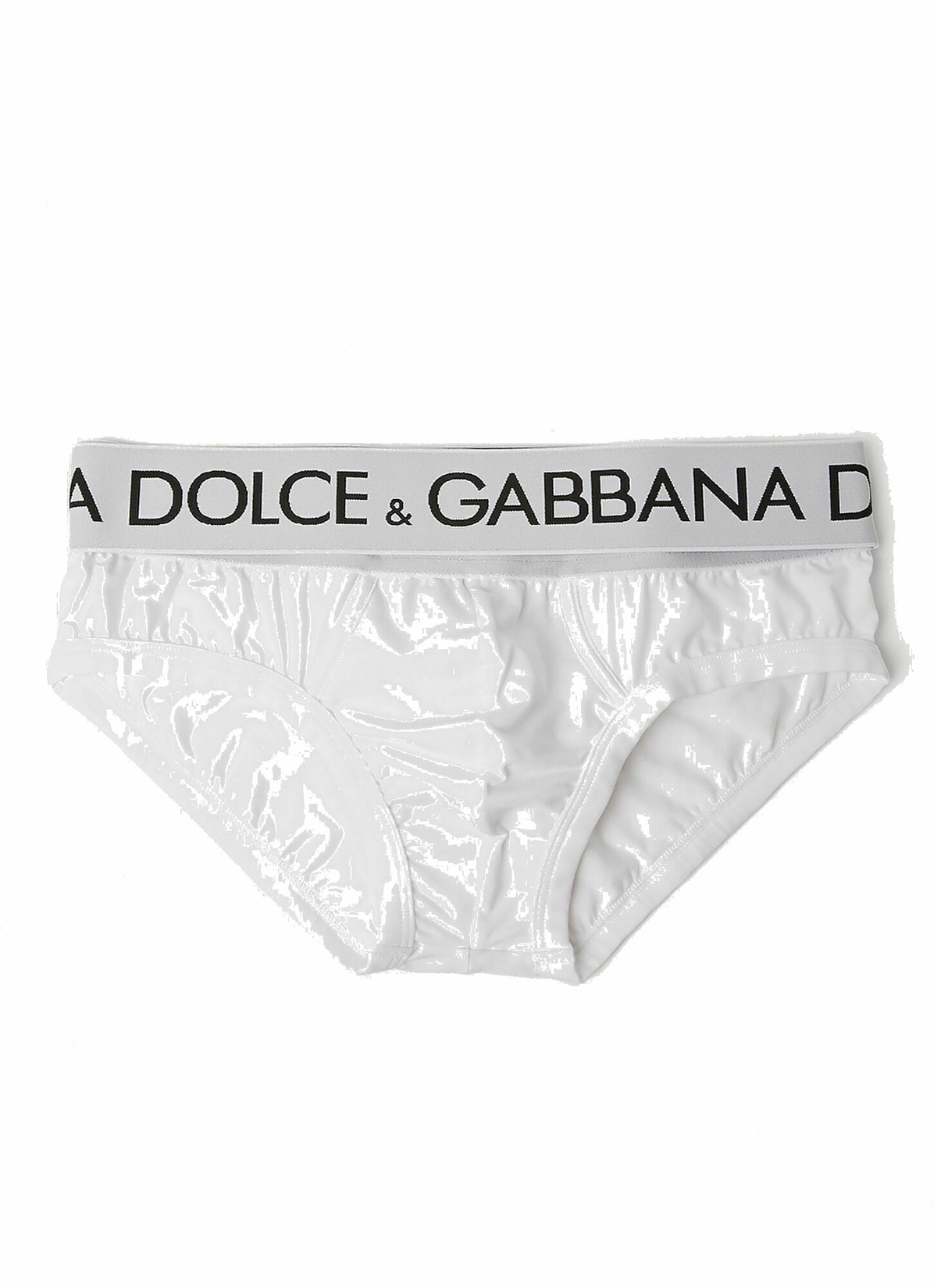 Logo Band Briefs in White Dolce & Gabbana