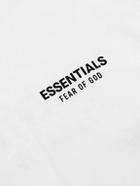 FEAR OF GOD ESSENTIALS - Logo-Appliquéd Cotton-Jersey T-Shirt - White
