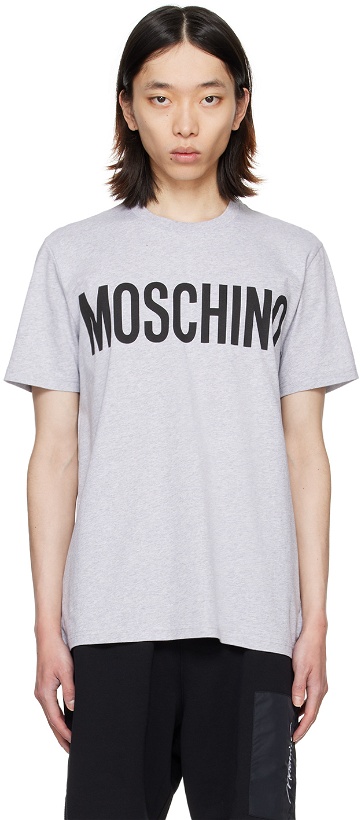 Photo: Moschino Gray Printed T-Shirt