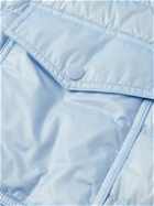 Moncler - Logo-Appliquéd Quilted Shell Down Shirt Jacket - Blue