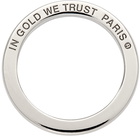 IN GOLD WE TRUST PARIS Silver Jump Ring