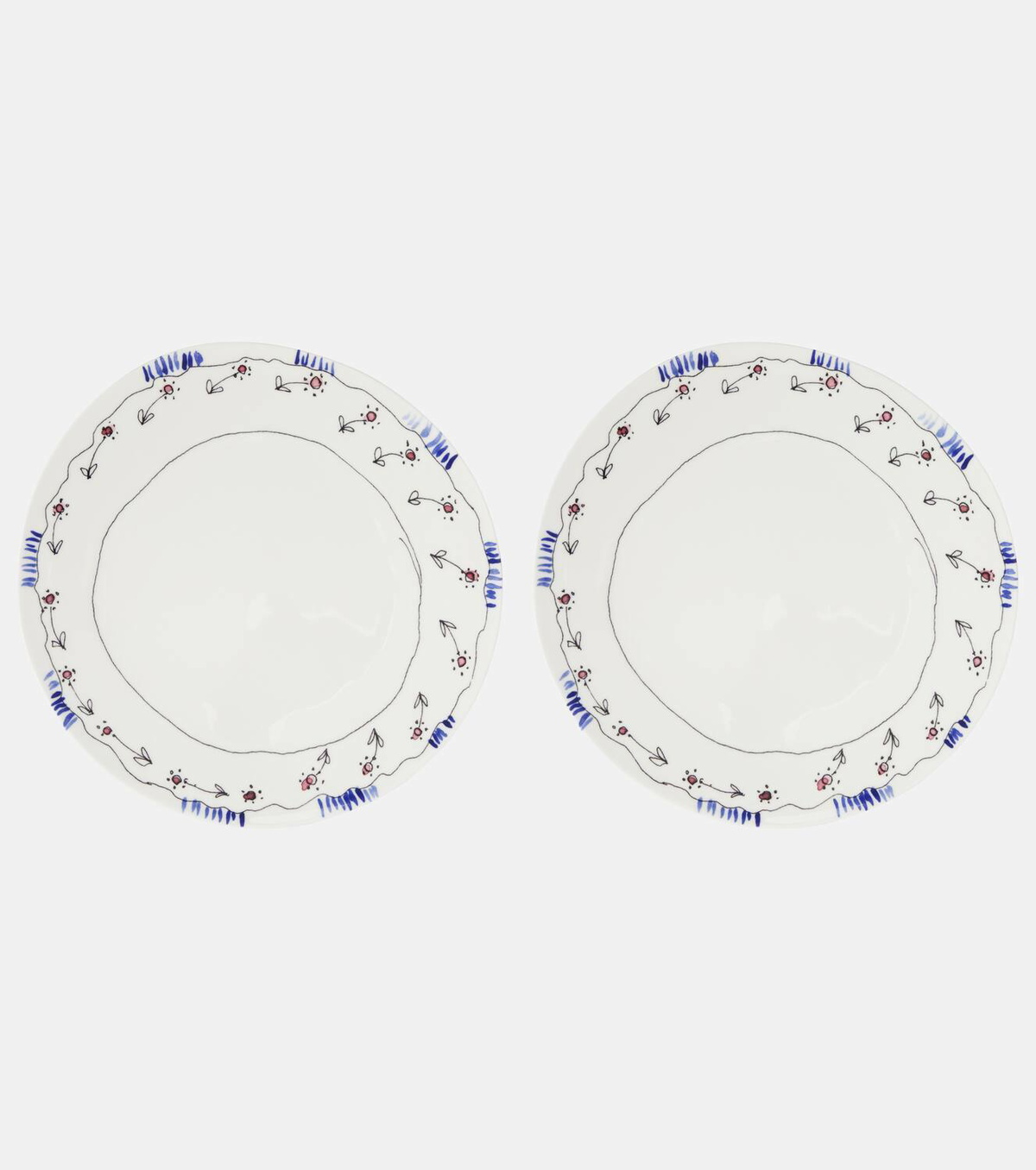Serax x Marni Anemone Milk set of 2 dinner plates