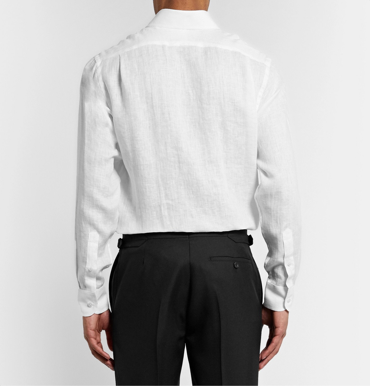 Favourbrook - Bib-Front Linen Shirt - White Favourbrook