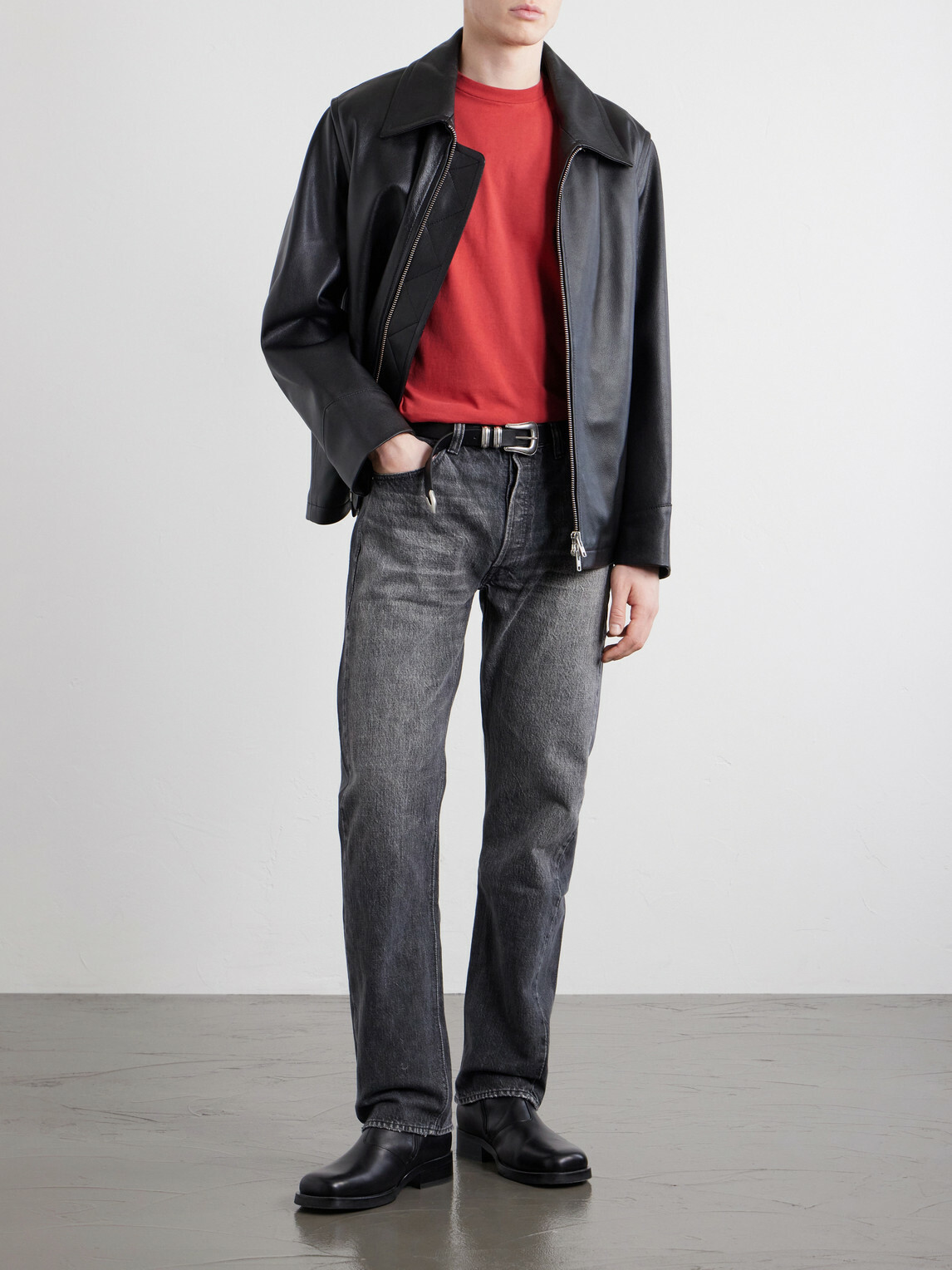 FULLCOUNT - Dartford 1101BKHW Straight-Leg Jeans - Black
