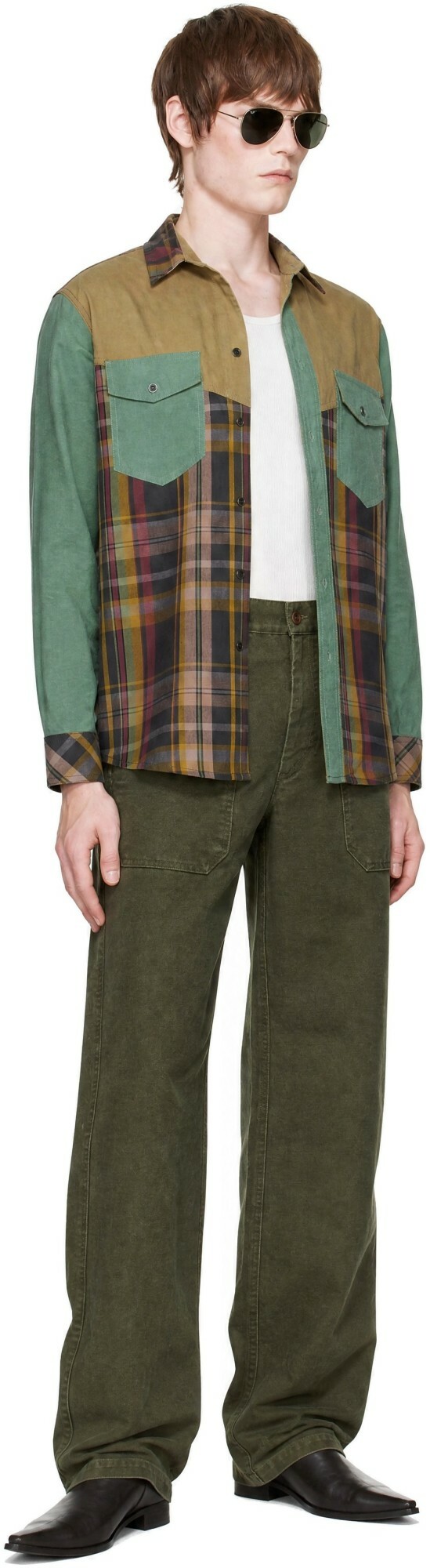 Isabel Marant Green & Brown Sacha Shirt