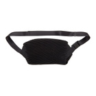 Pleats Please Issey Miyake Black Bias Pleats Waist Bag