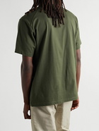 Y-3 - Logo-Appliquéd Stretch-Cotton Jersey T-Shirt - Green