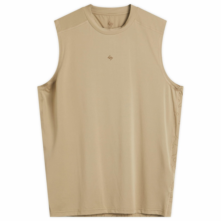 Photo: Represent Men's 247 Contour Run Tank T-Shirt in Pebble