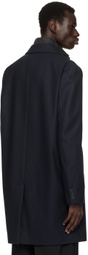Hugo Navy & Black Layered Coat