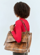 Coperni Snake Print Belt Cabas Bag