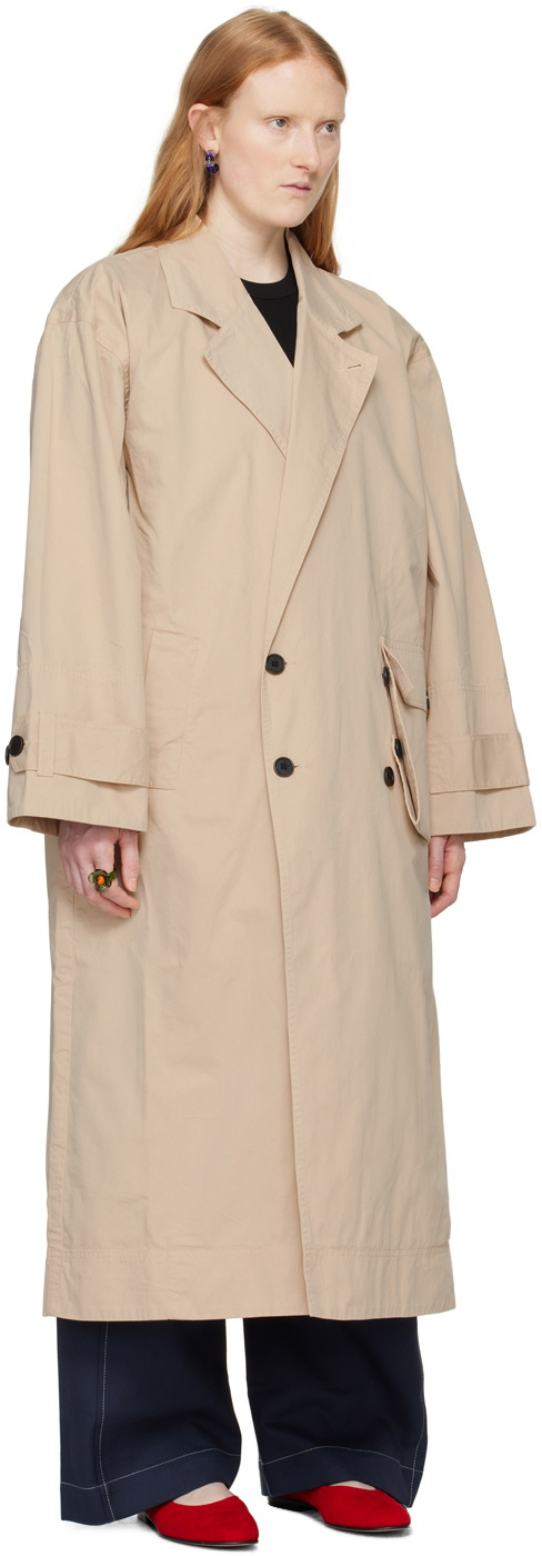 Henrik Vibskov Beige Notice Coat