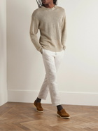 Etro - Straight-Leg Slub Linen Trousers - Neutrals