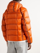 C.P. Company - Hooded Quilted Ripstop Down Jacket - Orange