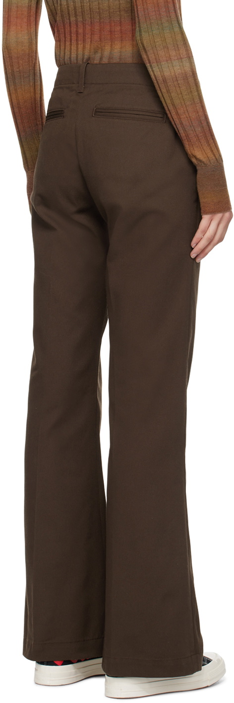 Re/Done Brown Flared Trousers