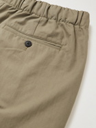 Club Monaco - Tapered Cropped Cotton-Blend Trousers - Neutrals