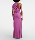 Christopher Esber Embellished halterneck jersey gown