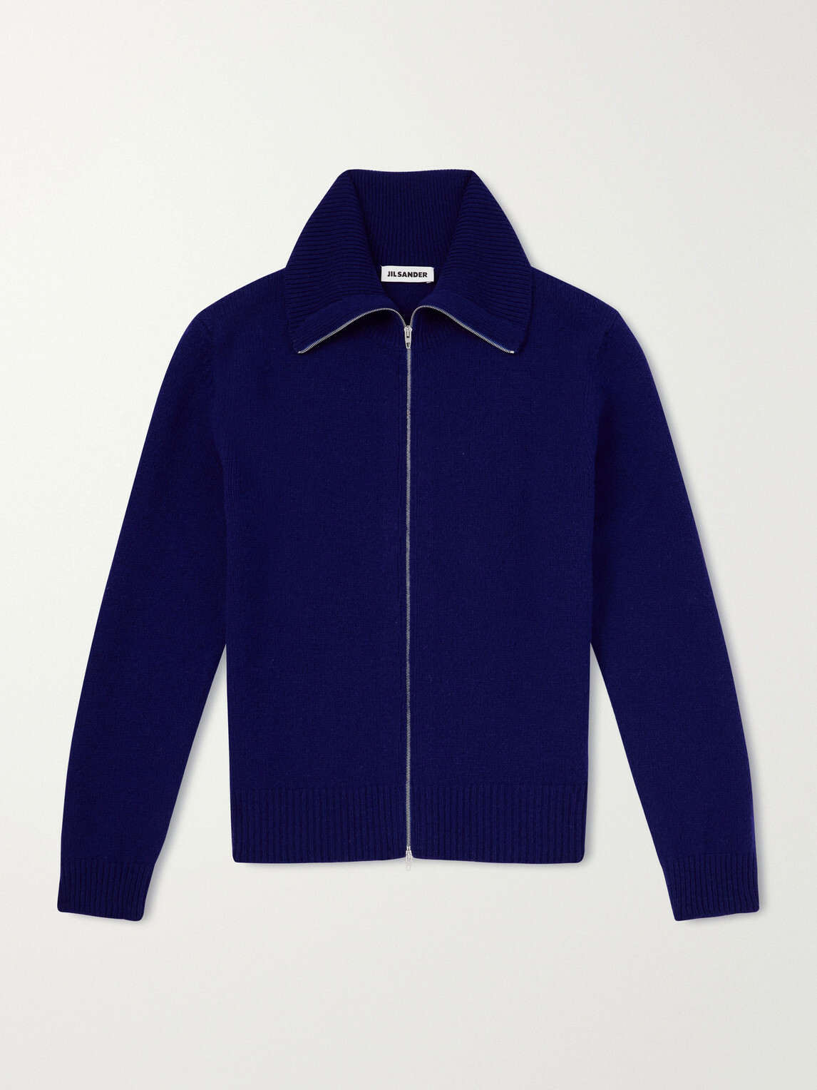 Jil Sander - Zip-Up Wool- Blend Sweater - Blue Jil Sander