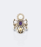 McQueen Spider embellished ring