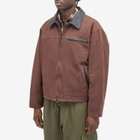 FrizmWORKS Men's Heavy Canvas Work Jacket in Brown