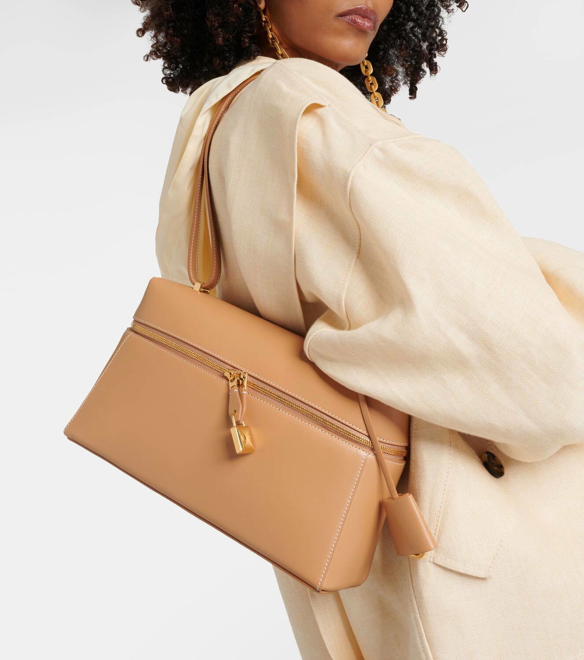 Loro Piana Extra L27 leather shoulder bag Loro Piana