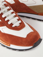 Berluti - Torino Suede, Shell and Leather Sneakers - Orange