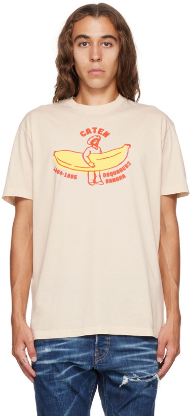Photo: Dsquared2 Beige Going Bananas Cool T-Shirt