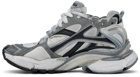 Balenciaga Gray & White Runner Sneakers