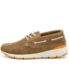 EasyMoc Men's Merrimack Boat Sneakers in Dark Sand Suede