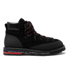 Moncler Genius - 7 Moncler Fragment Suede, Leather and Rubber Boots - Men - Black